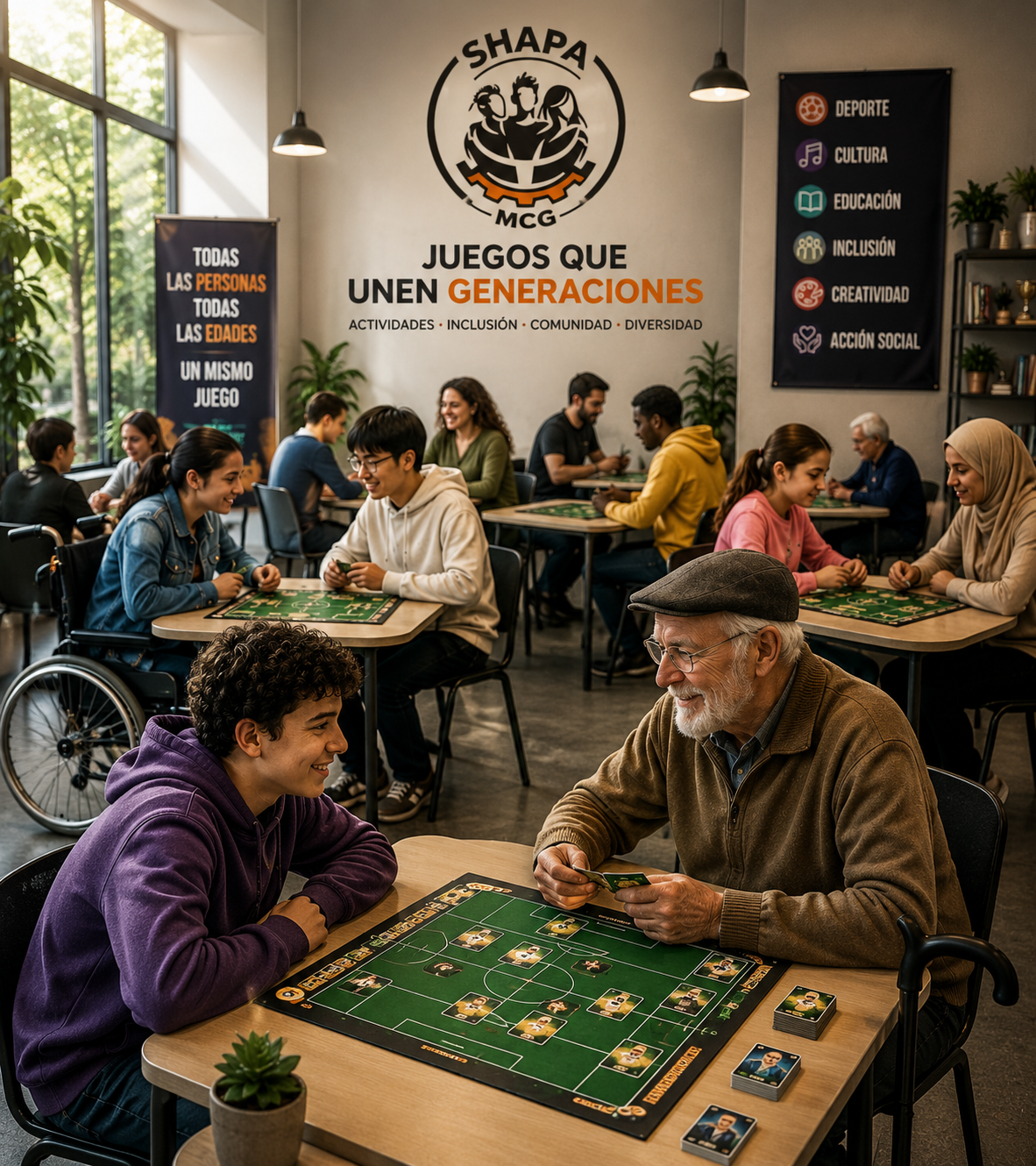 Personas participando en una actividad comunitaria
